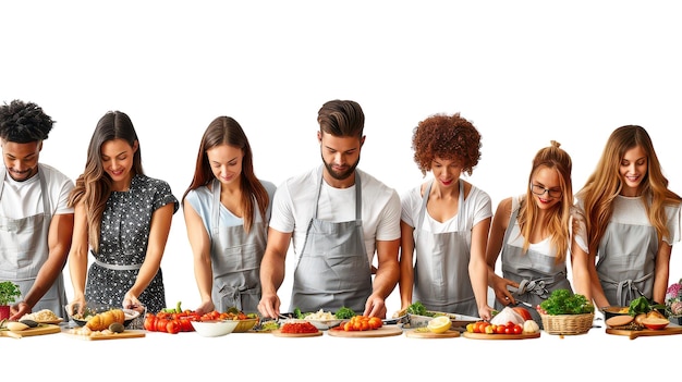 Zespół kulinarny przy stole